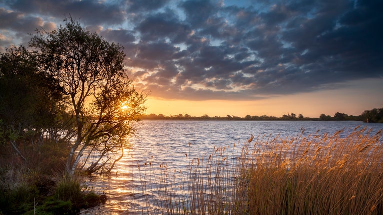 Littlesea at Studland Bay at sunset